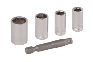 Wolfcraft sada nástrčkových klíčů 7+8+10+13+adaptér  2413000