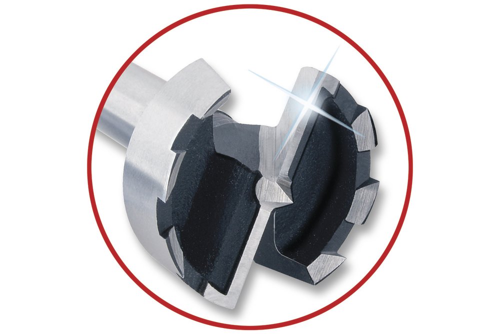 Wolfcraft Sada 5 Forstner-vrtáků průměr 15,20,25,30,35mm v mini-kufříku 1002000 - Obrázek 2