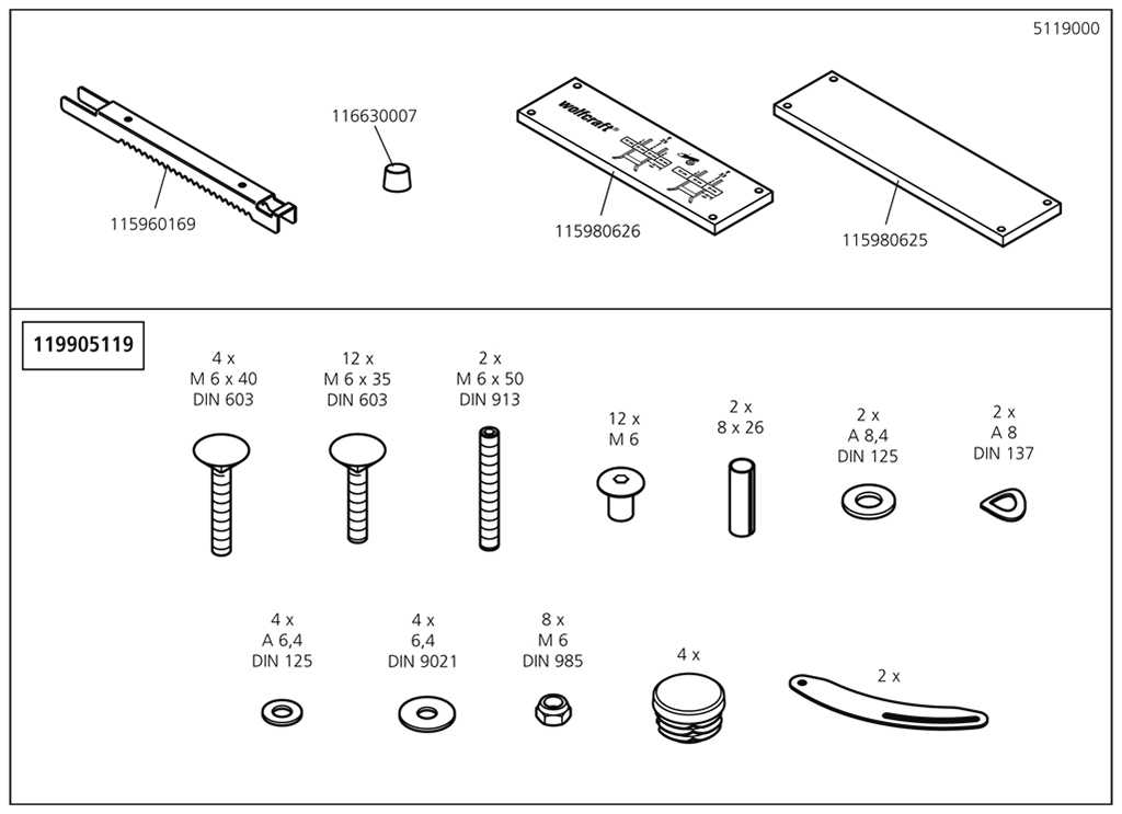 Wolfcraft SB60 Řezací kozlík 5119000 - Obrázek 7