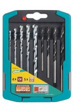 Wolfcraft Sada 9ks kombinovaných vrtáku kámen-dřevo 7116000