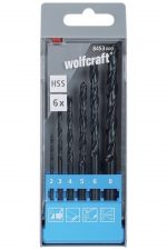 Wolfcraft Sada 6ks vrtáků do kovu HSS ø2-8mm 8453000