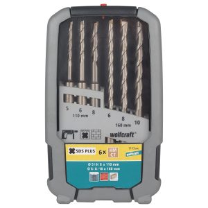 Wolfcraft Sada 6ks příklepový vrták SDS-plus ø5-10mm 7113000