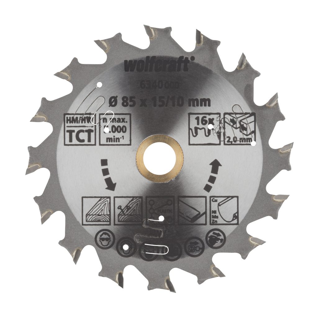 Wolfcraft Wolfcraft AKU pilový kotouč podélné příčné řezy ø165x20 Z24 6344000