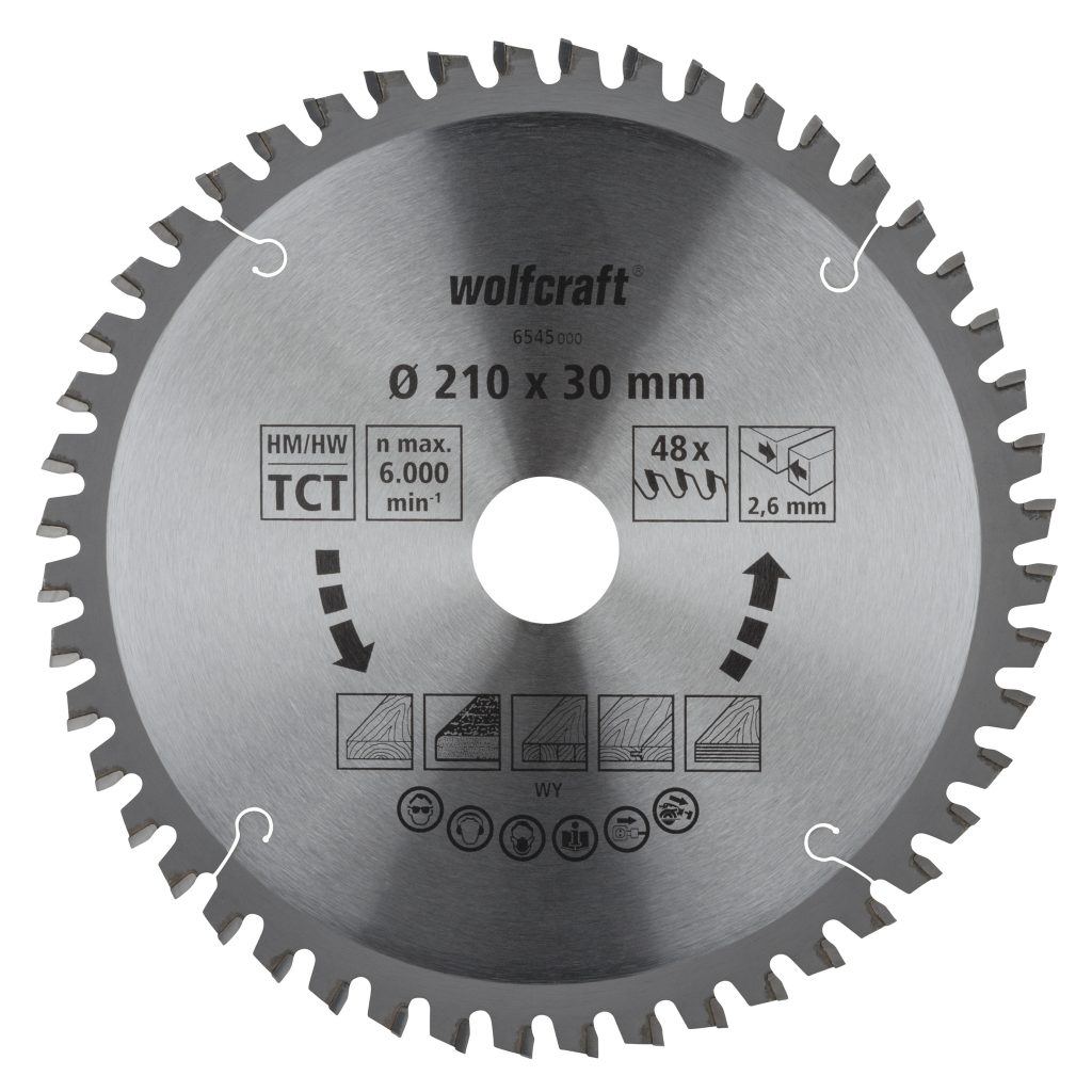 Wolfcraft Wolfcraft pilový kotouč pro pokos.pily čisté řezy ø210x30 Z48 6545000