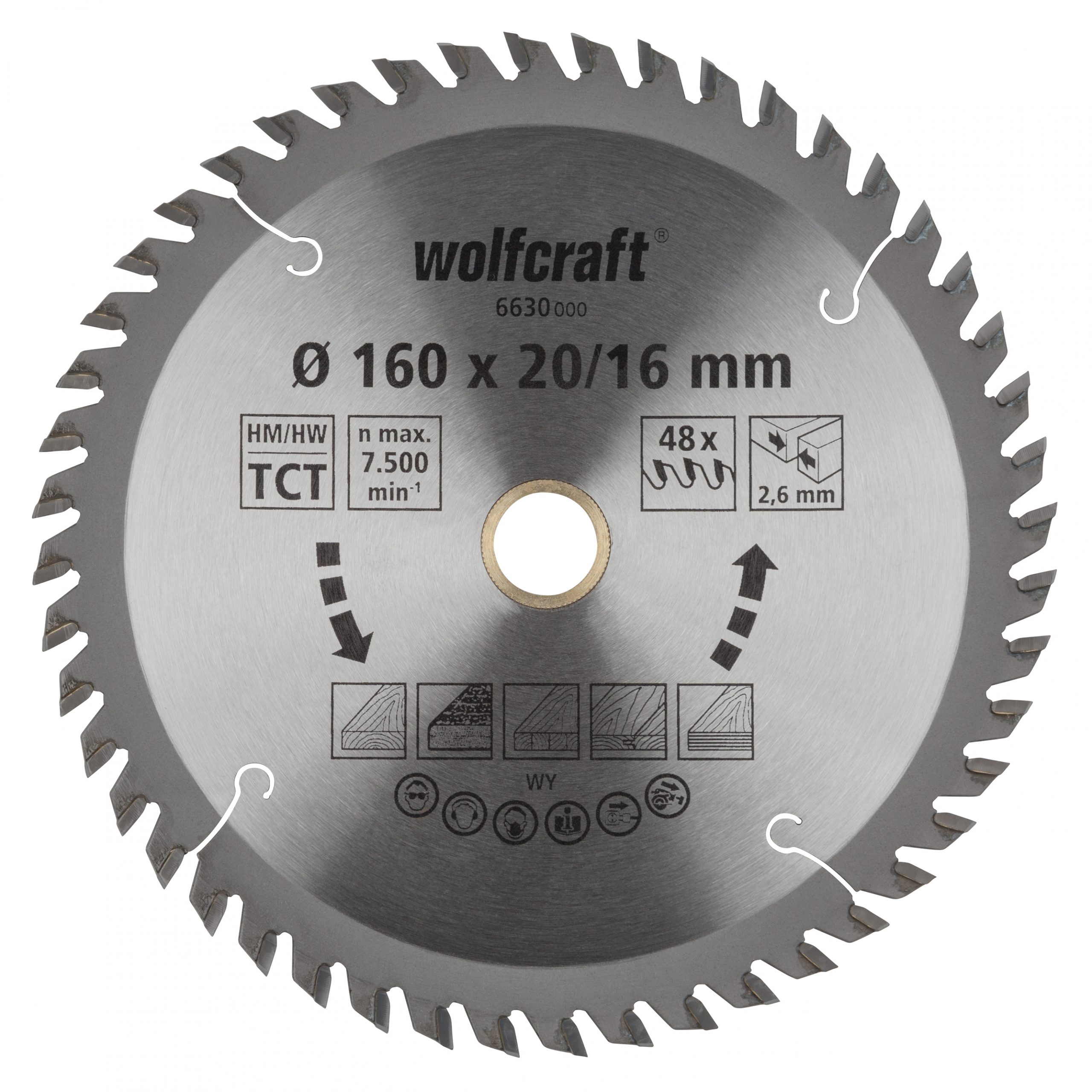 Wolfcraft pilový kotouč čisté řezy ø190x20,16 Z56 6633000