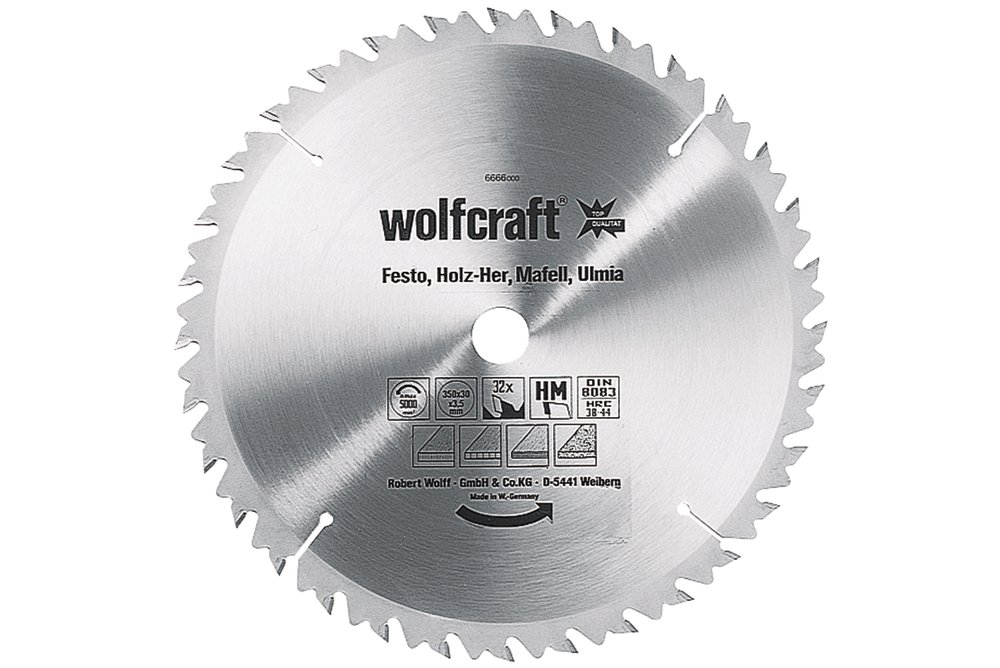 Wolfcraft Wolfcraft pilový kotouč pro cirkulárky středně hrubé řezy, pr. 250x30 Z24 6660000