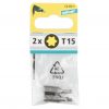 Wolfcraft Torx 2x bity,TX 15, 25mm 1210000 - Image 2