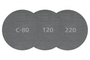 Wolfcraft 5 x samodržná mřížková plátna zrno 80, ø 180 mm 5614000