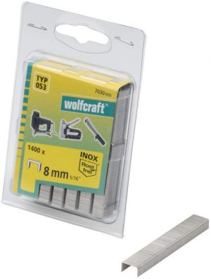 Wolfcraft Široké sponky do sponkovačky výška 8 mm 1400 ks  7030000