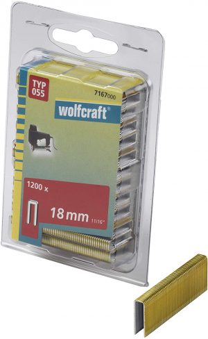 Wolfcraft Úzké sponky do sponkovačky výška 18 mm 1200 ks  7167000
