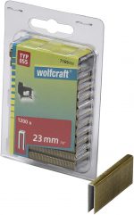 Wolfcraft Úzké sponky do sponkovačky výška 23 mm 1200 ks  7169000