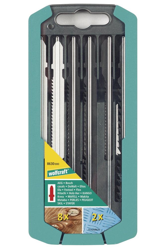 Wolfcraft box s pilovými listy do děrovky 8630000