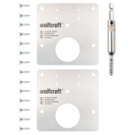 Wolfcraft sada na opravu pantů - montážní desky 4658000