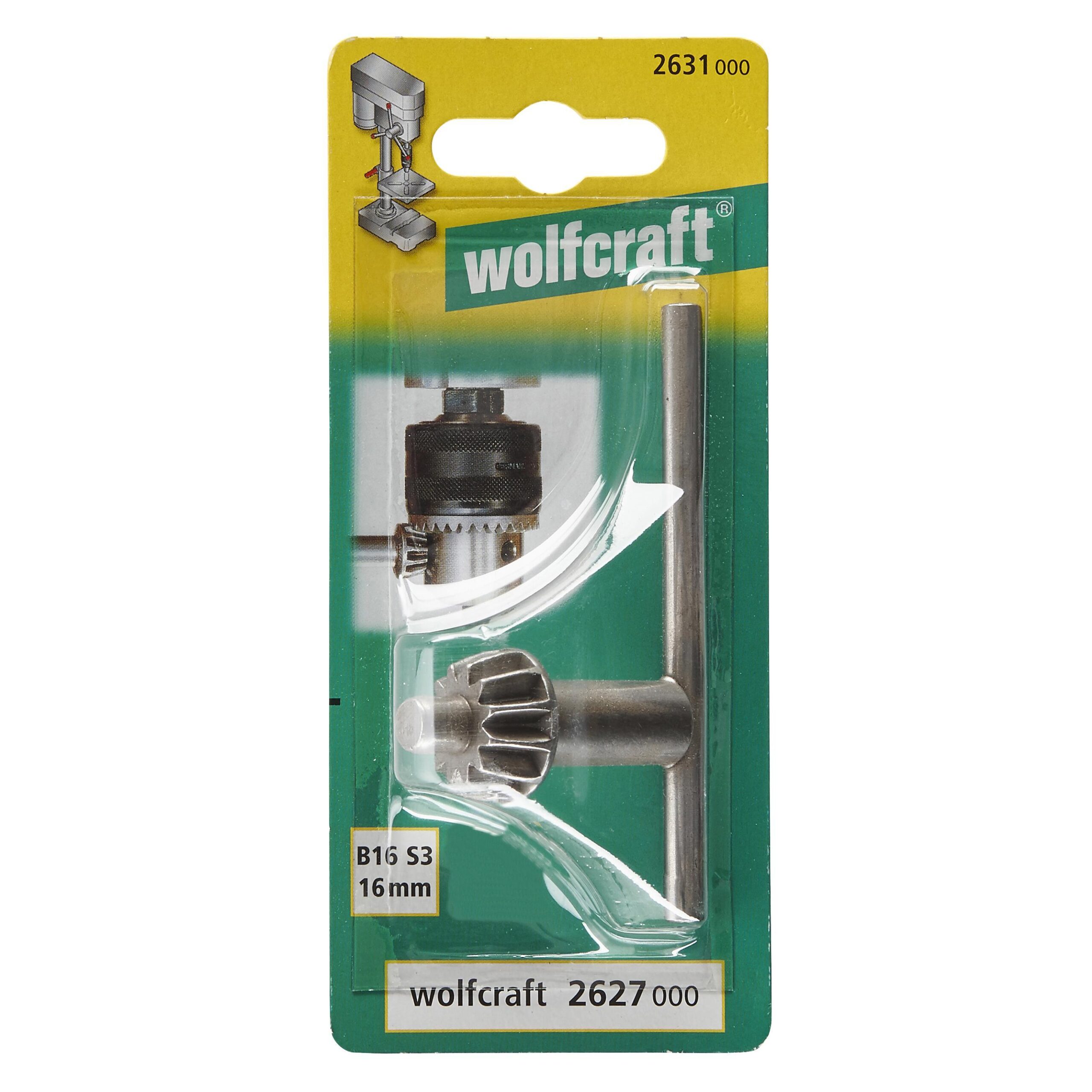 Wolfcraft klíč ke sklíčidlu 16mm 2631000 - Obrázek 3