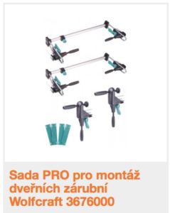 sada na montáž dveřních zárubní
